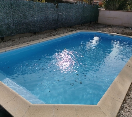 Rénovation d’une piscine mosaïque en liner